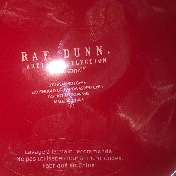 RAE DUNN BY MAGENTA Ceramic Pet Treat Canister PEACE LOVE & PURRS - Picture 6 of 6